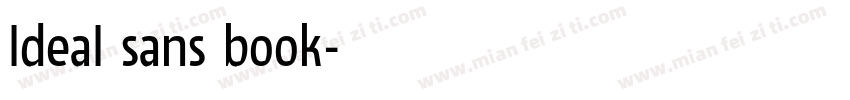 ldeal sans book字体转换